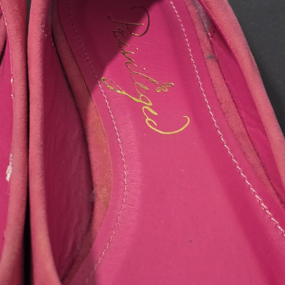 Fuchsia Ballerina Flats Shoes sz 7 - Picture 8 of 12